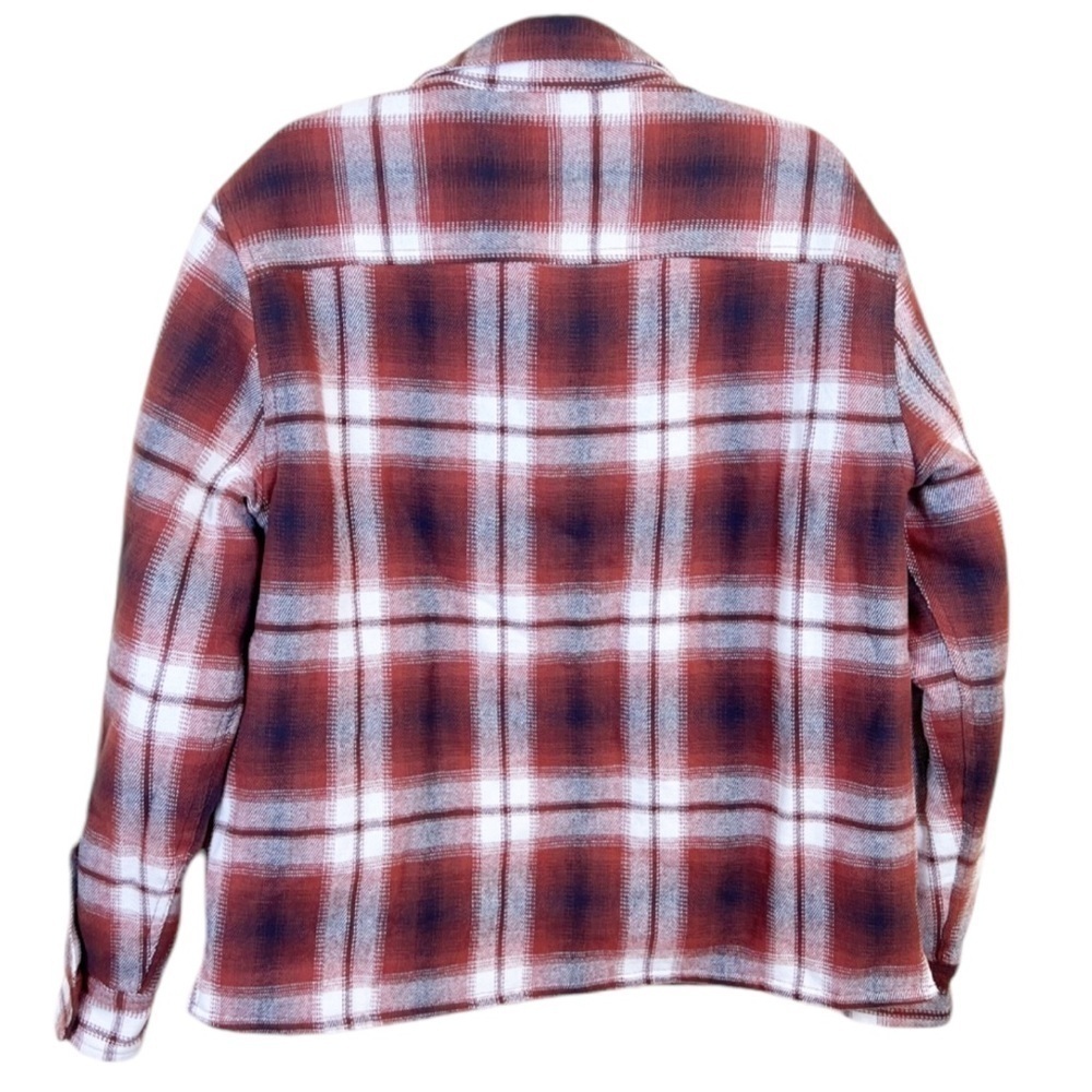 Aeropostale Flannel Shacket Quilted Lining Snap Front Pockets Outdoor Gorpcore M - Picture 2 of 12